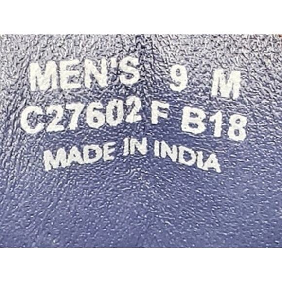 COLE HAAN Cap Toe Oxford Leather Dress Shoes Navy Basket Weave Men's Size 9M - Picture 2 of 16